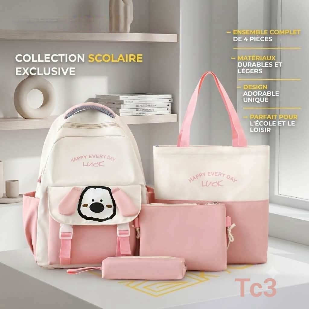 Set Scolaire Tc5 - Noir/Blanc 3-en-1 Premium