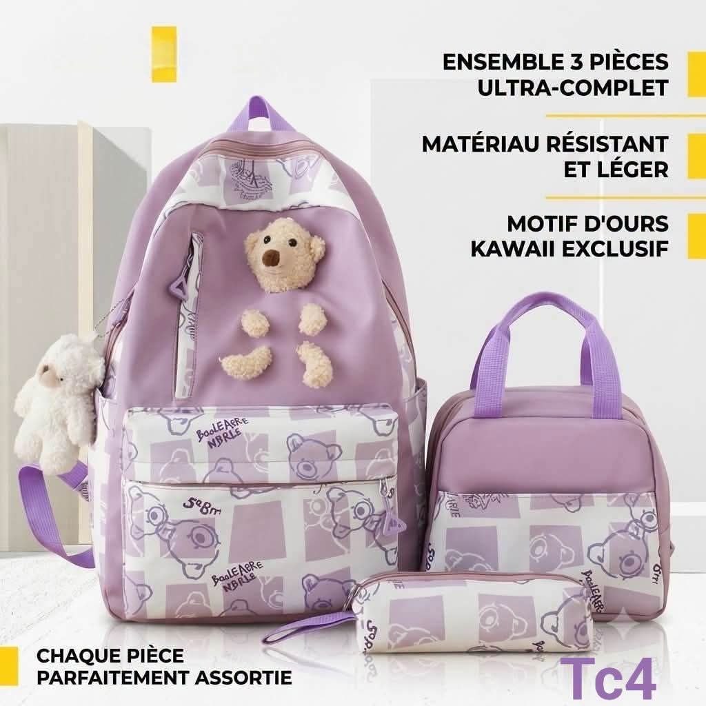 Set Scolaire Tc6 - Vert Menthe 3 Pièces Marie