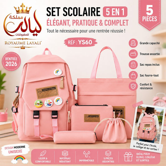Ensemble Sac à Dos 5 Pièces Luckey Sunday