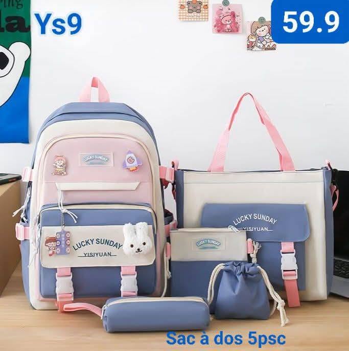 Ensemble Sac à Dos 4 Pièces Luckey Sunday