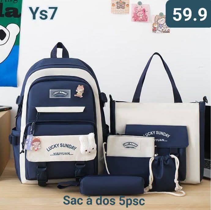 Ensemble Sac à Dos 4 Pièces Luckey Sunday