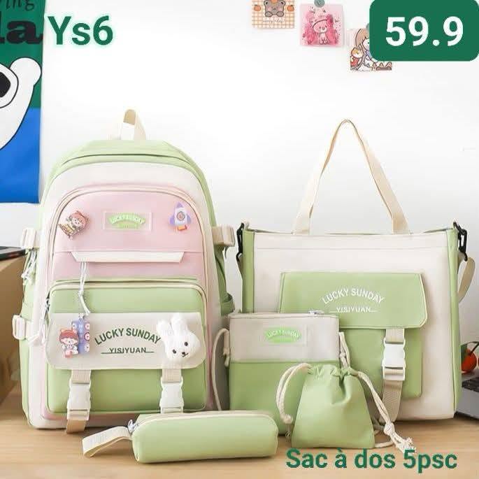 Ensemble Sac à Dos 4 Pièces Luckey Sunday
