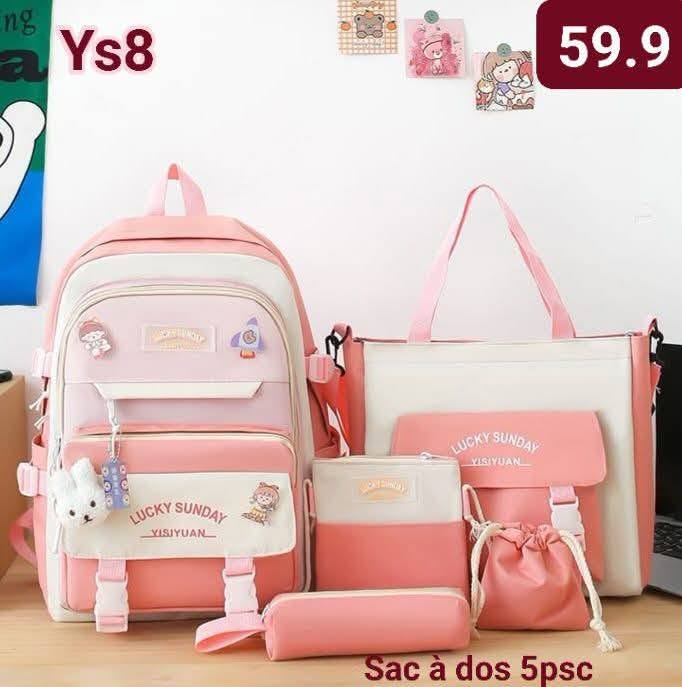 Ensemble Sac à Dos 4 Pièces Luckey Sunday