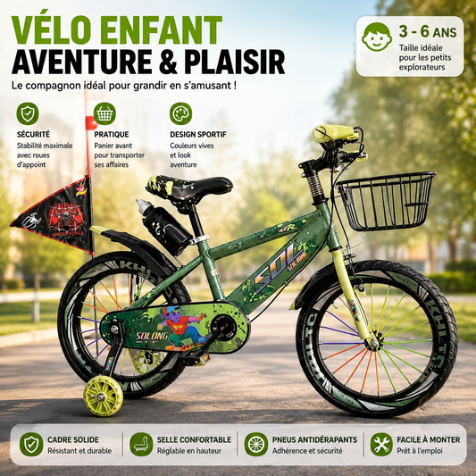 Vélo Enfant Aventure & Plaisir 3-6 ans